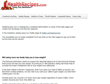 Tablet Screenshot of healthrecipes.com